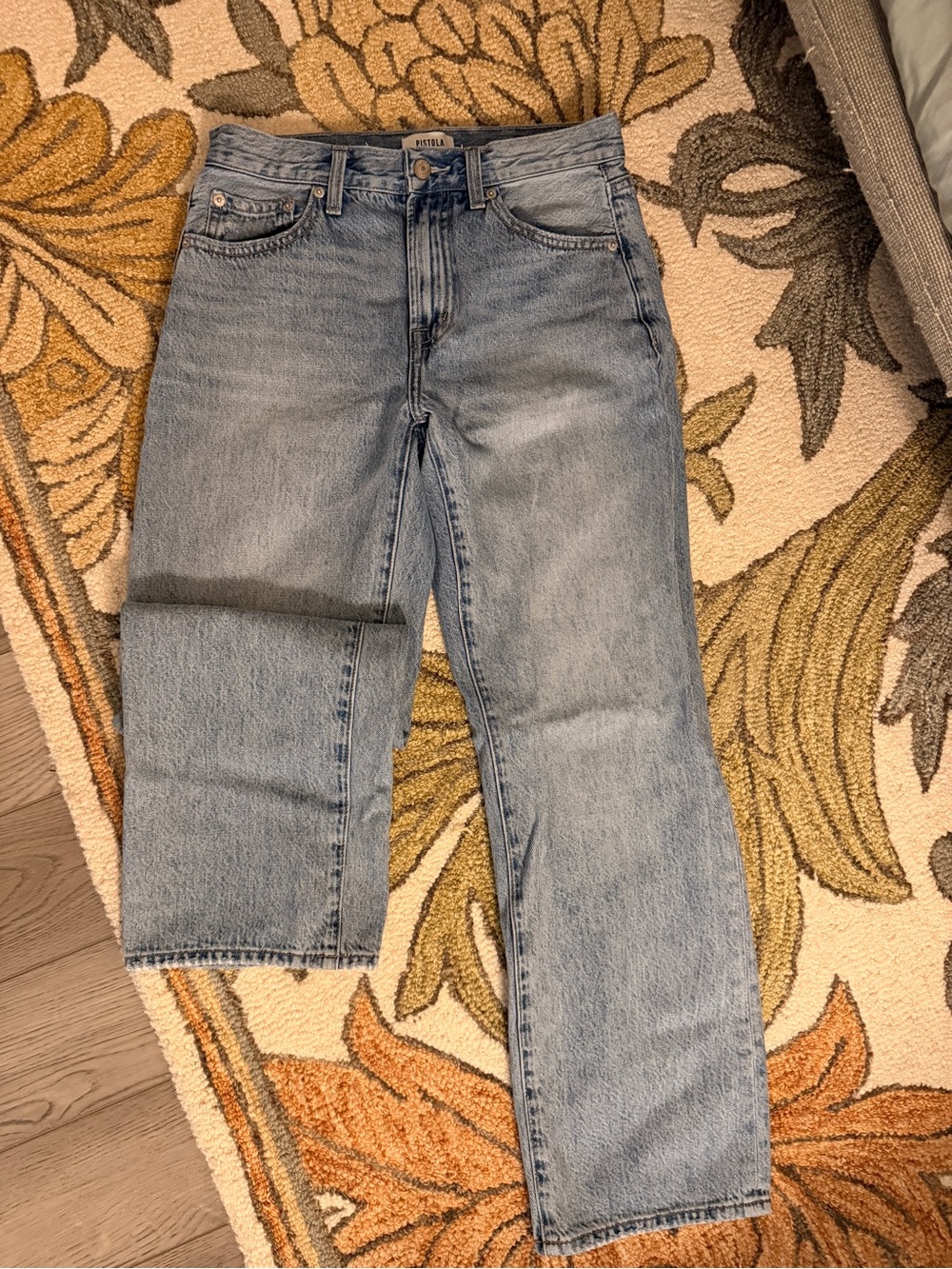 pistola Light Blue Straight Leg Jeans